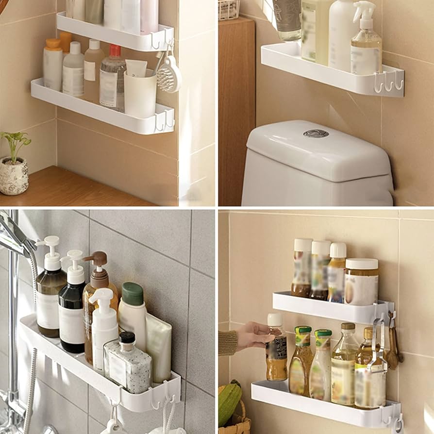 Amazon｜風呂場 洗面所 収納ラック、キッチン 浴室物置棚、小物